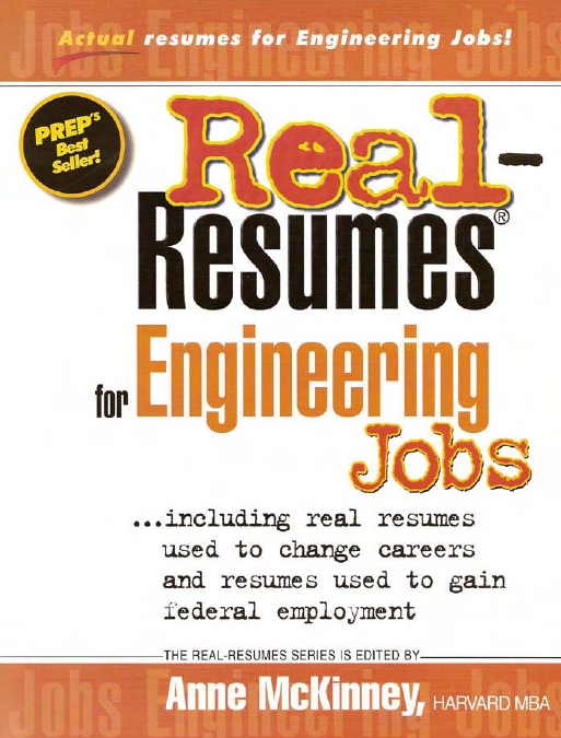 Real Resumes for Engineering Jobs by Anne McKinney