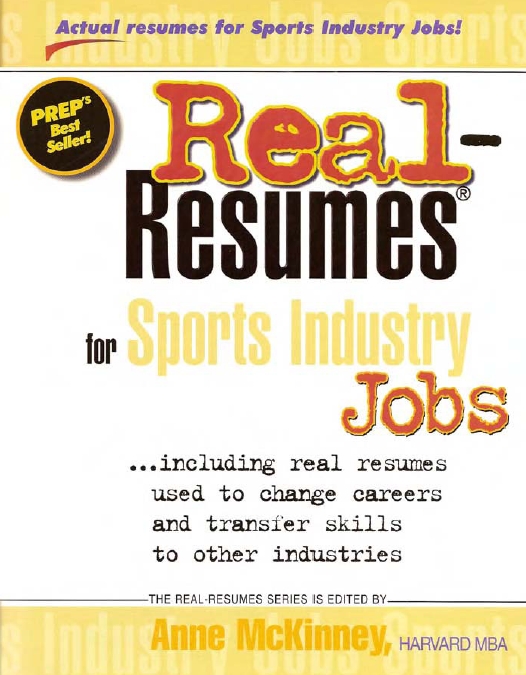Real Resumes for Engineering Jobs by Anne McKinney